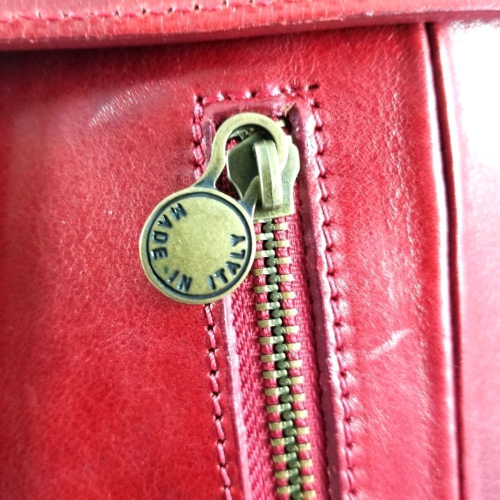 Vera Pelle (Made in Italy) Genuine Leather Satchel Handbag - Picture 6 of 13